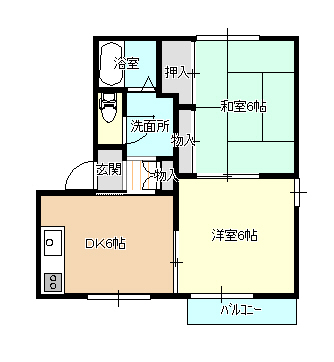 盛岡市 2階建 築32年の間取り写真