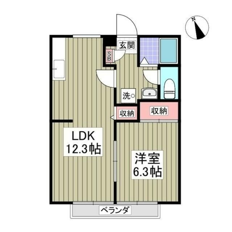 ＪＲ高崎線 吹上駅 徒歩9分 2階建 築32年の間取り写真