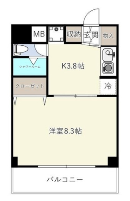 ブルーライン 伊勢佐木長者町駅 徒歩7分 8階建 築35年の間取り写真