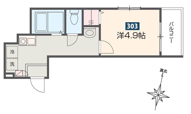 ＪＲ横浜線 町田駅 徒歩7分 3階建 築2年の間取り写真