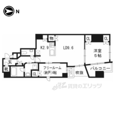 プレミスト京都御池通の間取り写真