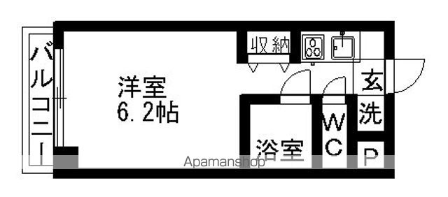 地下鉄名城線 矢場町駅 徒歩6分 9階建 築32年の間取り写真