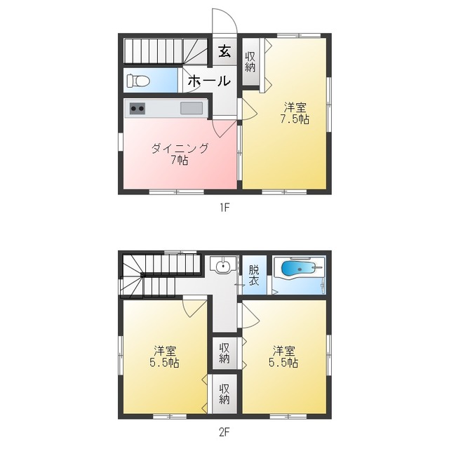 立川様戸建の間取り写真