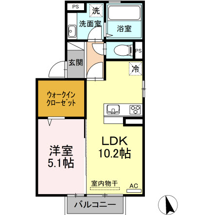 グランブルー沖代の間取り