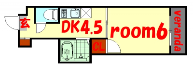 広島市中区舟入本町のマンションの間取り