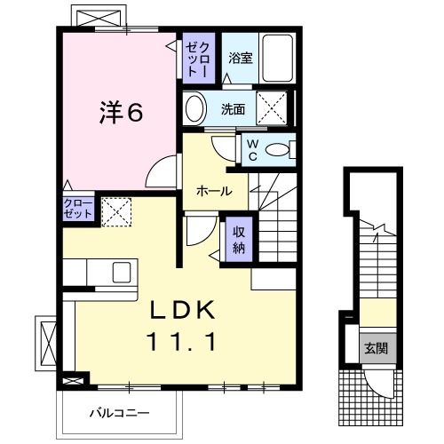 ベル　ソレイユの間取り