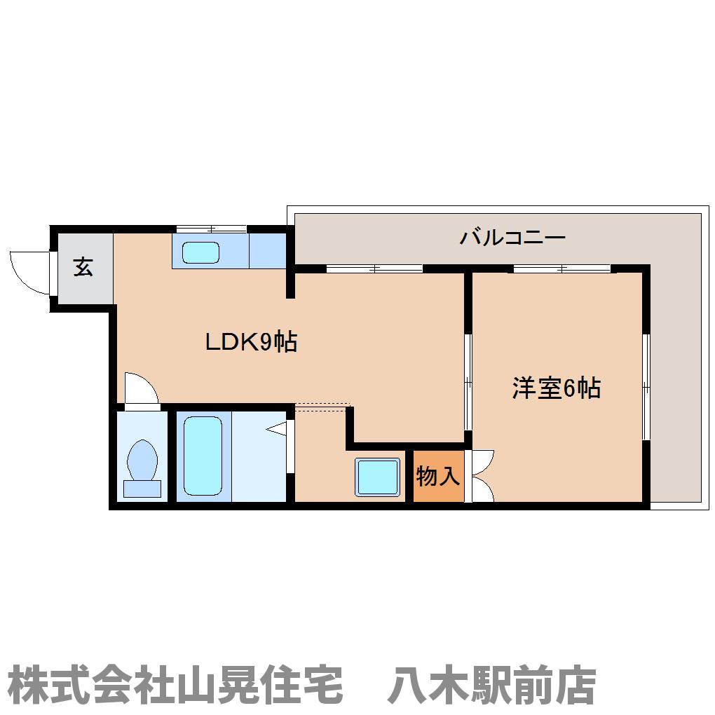 橿原市久米町のマンションの間取り