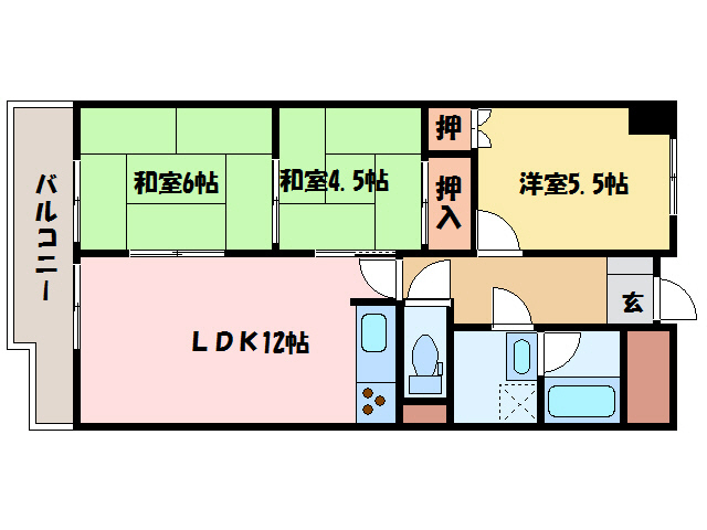 TKイーストヒルズの間取り