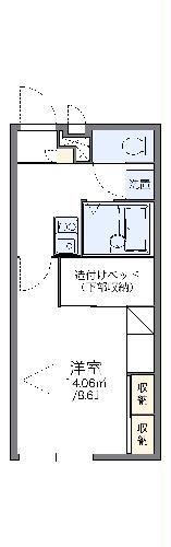 レオパレスフォンテーヌＢの間取り