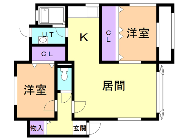 コーポさくらの間取り