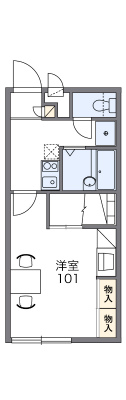 レオパレスＧｌｕｃｋの間取り