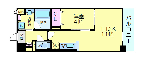 江坂　和の間取り