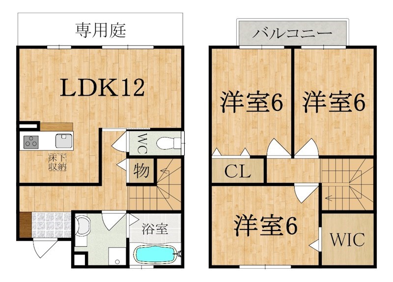 スパーダB棟の間取り