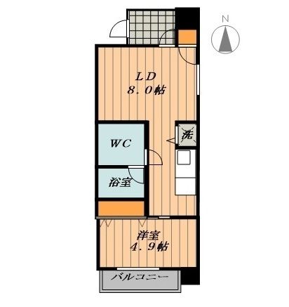 ヴァリエ東別院の間取り