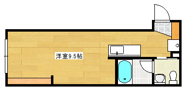 広島市西区己斐西町のアパートの間取り