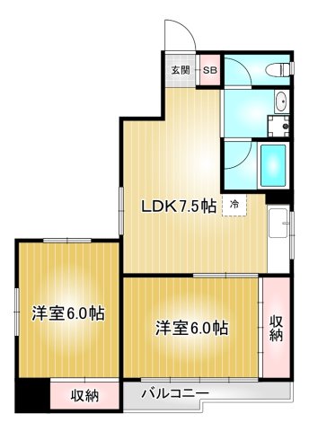 第83プロスパービルの間取り