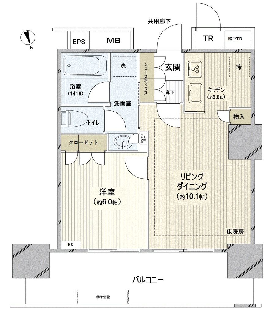 津田沼　ザ・タワーの間取り