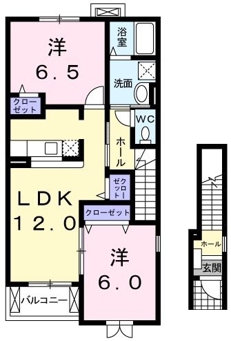 グレイス・チェリーＡの間取り