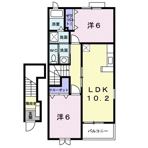 アビターレ吉井Ａの間取り