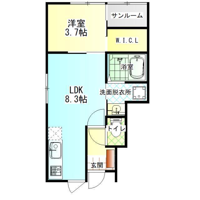 モンテローザ　C棟の間取り