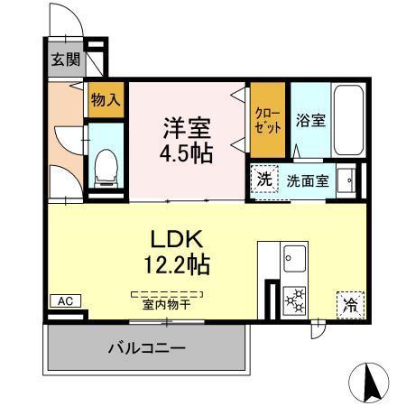 ディアライズ小郡船倉町　Ｃ棟の間取り