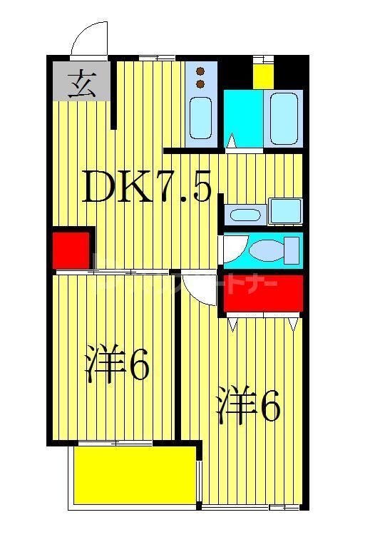 浅商マンションの間取り