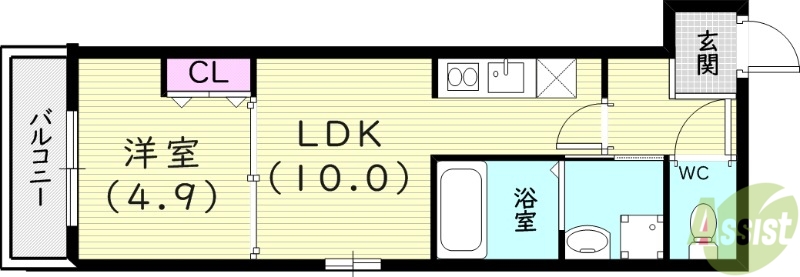 フジパレス香櫨園サウスの間取り