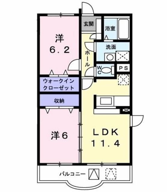 【サン・ブライトＡ館の間取り】