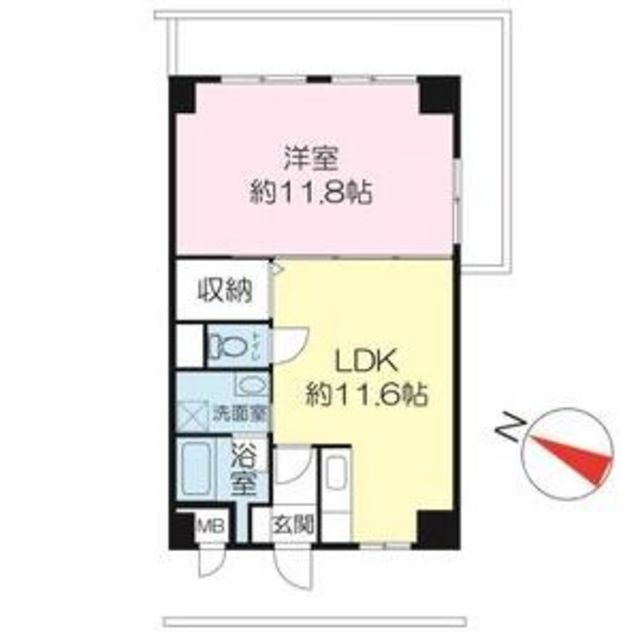 大阪市淀川区田川北のマンションの間取り