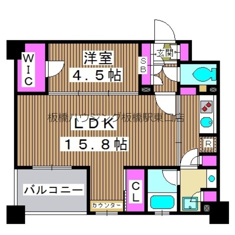 パークキューブ西ヶ原ステージの間取り