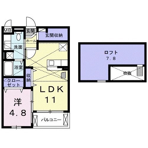 クラウディアｉｎ御領の間取り