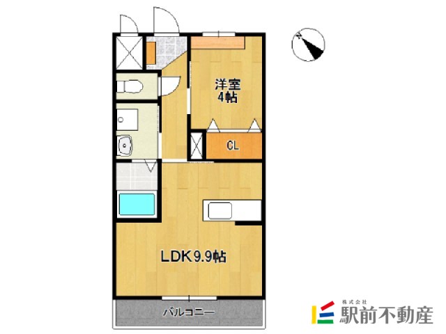 三養基郡基山町大字小倉のアパートの間取り