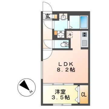 quador御器所NOIRの間取り