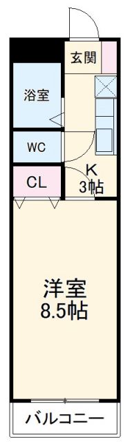 ルピナスＵＭＥＳＡＴＯの間取り