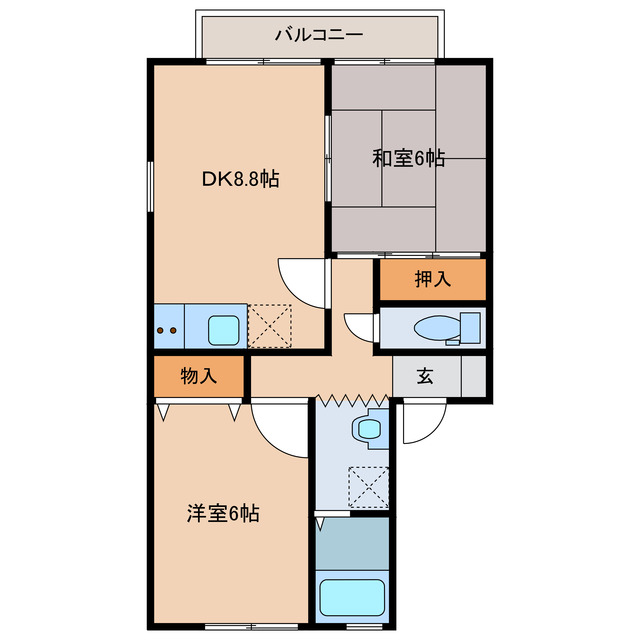 プレミール827の間取り