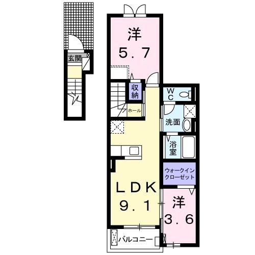 アンジュールの間取り