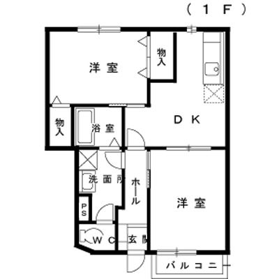 プロムナードつきのわの間取り