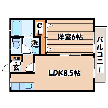 【パナハイツ中倉の間取り】