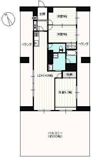 近鉄ハイツ新宿の間取り