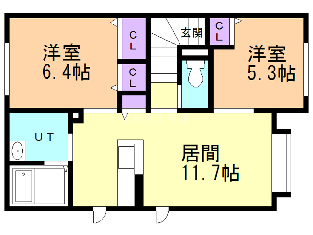 シャーメゾンラフィネの間取り