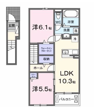 紫陽花VIIIの間取り