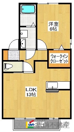 久留米市藤光のアパートの間取り