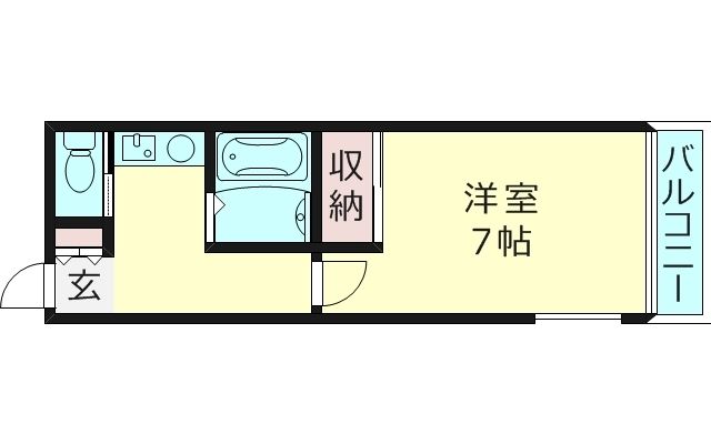 大阪市都島区高倉町のマンションの間取り