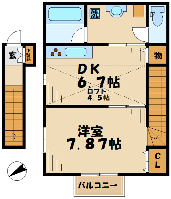 MEISON　DE　BUFFET（メゾンドブッフェ）の間取り