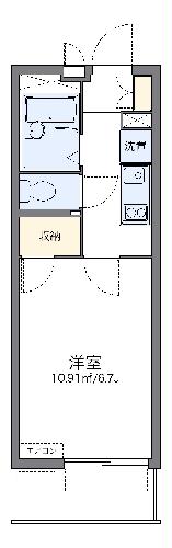 レオパレスクオラの間取り