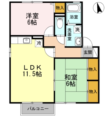 ヴェル　フレール　C棟の間取り