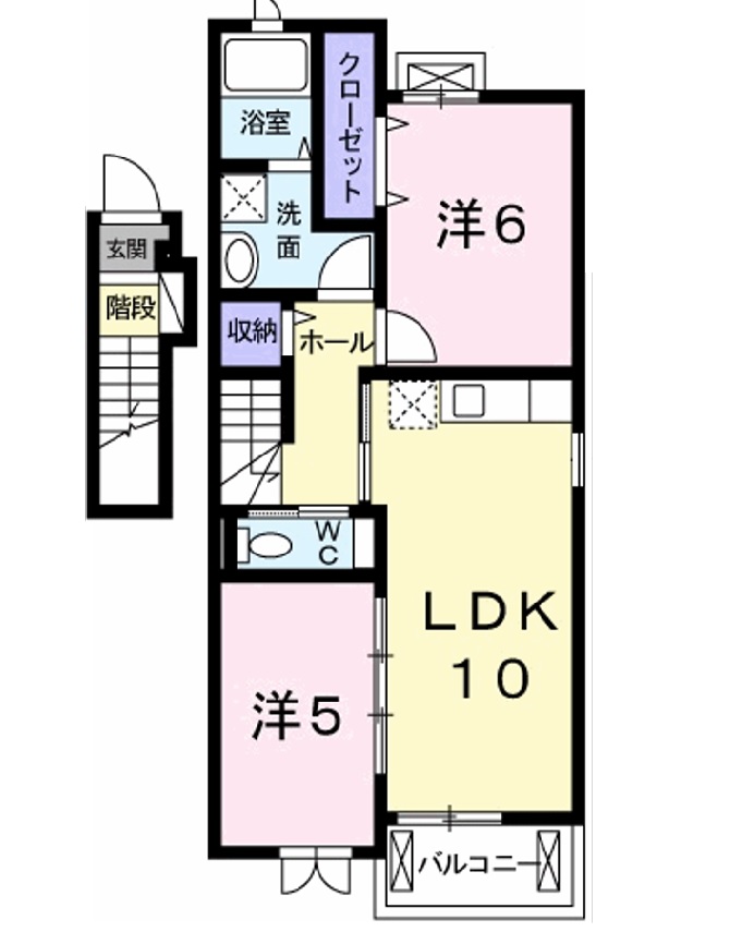 メゾン離宮前Iの間取り