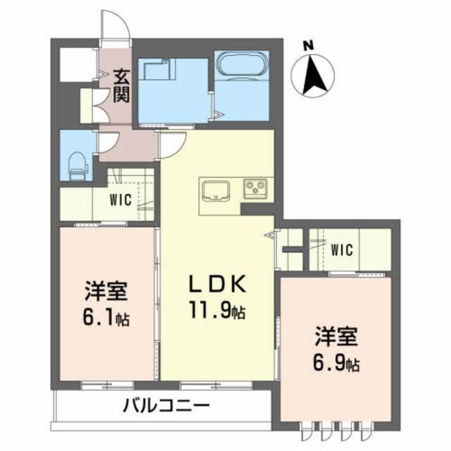 セントリビエ八橋の間取り