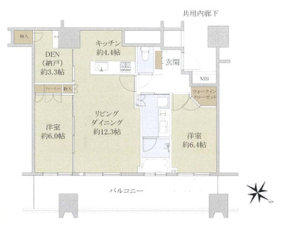 ザ・タワー横須賀中央の間取り