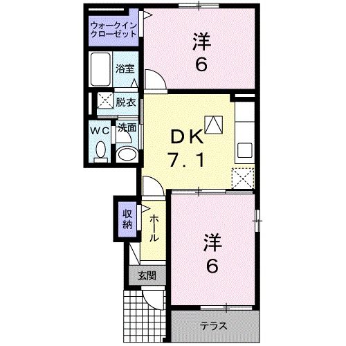 球磨郡錦町大字西のアパートの間取り